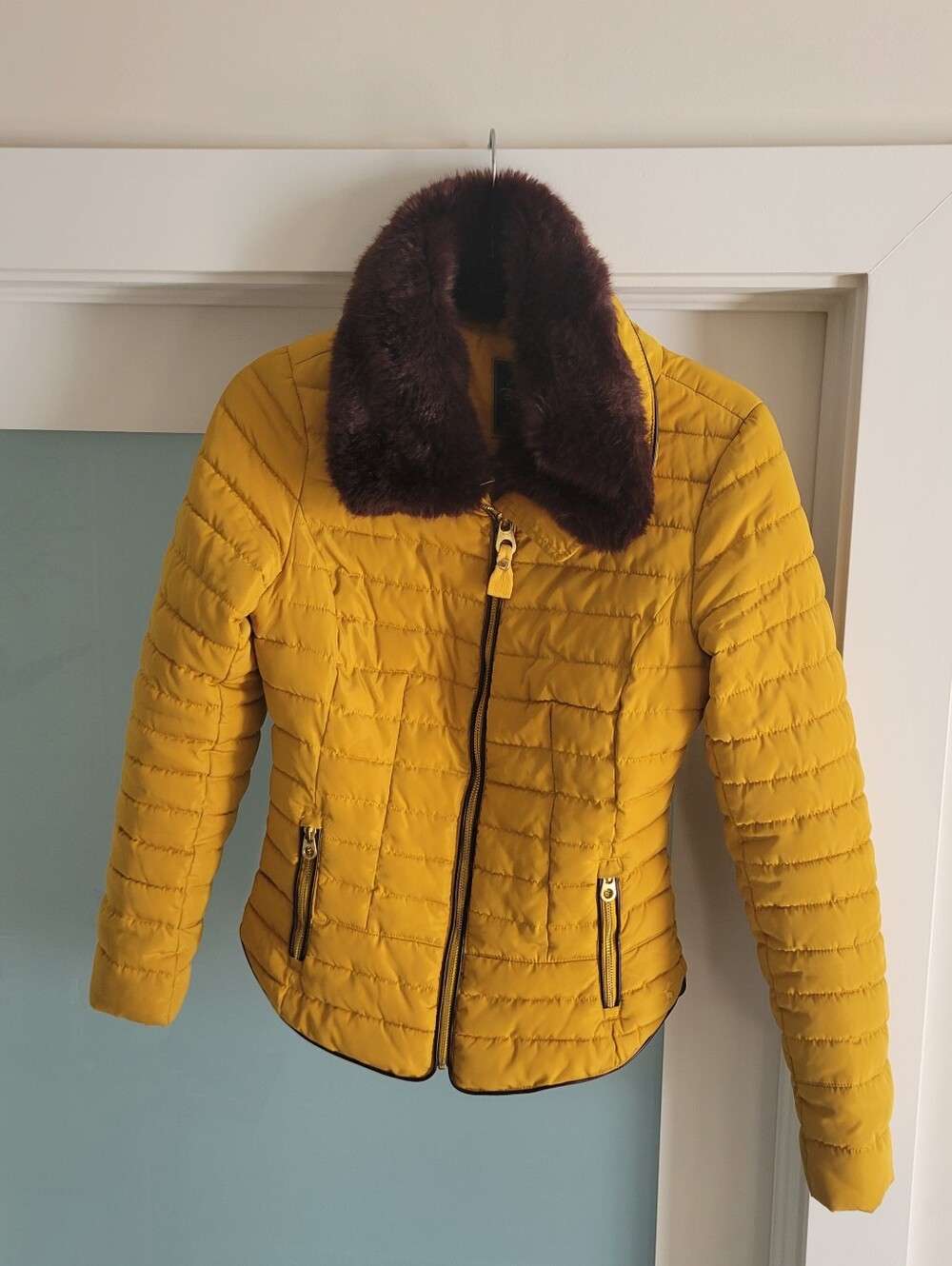 Joules Puffer Jacket With Detachable Collar